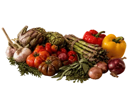Пресни градински продукти и подправки